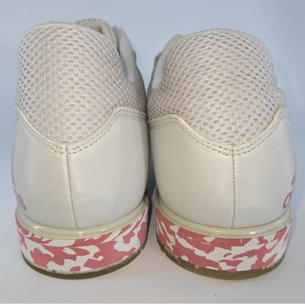 Men's Adidas Adipower Weightlifting II Shoes White Pink Size 12.5 Power Training